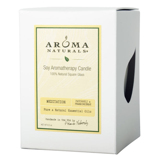Meditation - Soy Square Glass Candle