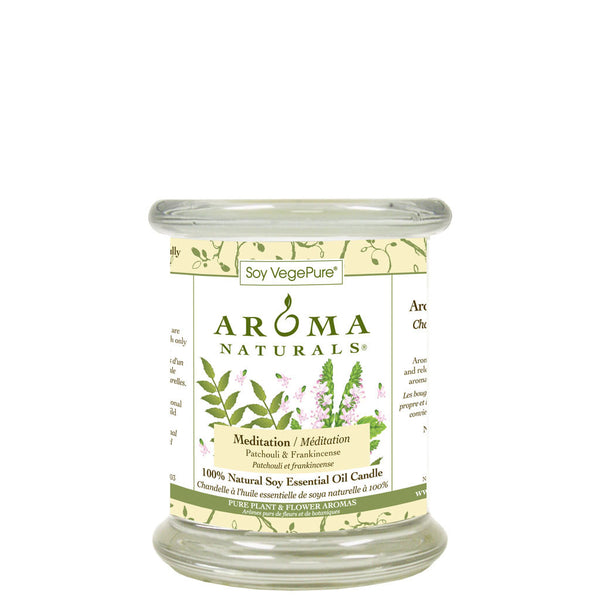 Meditation Soy Medium Glass Pillar - Main Image