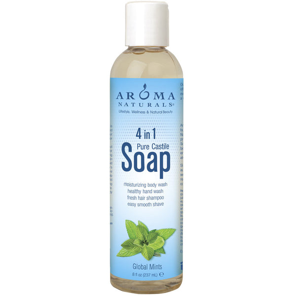 Global Mints Pure Castile 4-in-1 Soap Original Formula 8oz