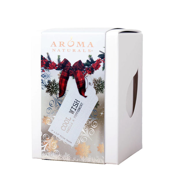 Cool Wish Holiday - 3x3.5 Naturally Blended Pillar