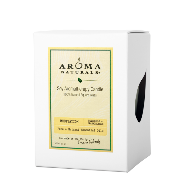 Meditation - Soy Square Glass Candle