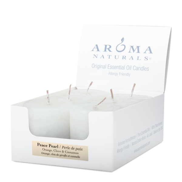 Peace Pearl - Naturally Blended Votive 6-pack