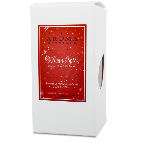 Warm Spice Holiday - 2.75x5 Naturally Blended Pillar