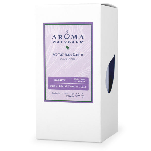 Serenity Lavender & Ylang Ylang 2.75"x5" Pillar Candle Carton