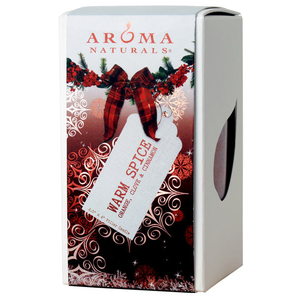 Warm Spice Holiday - 2.5x4 Naturally Blended Pillar