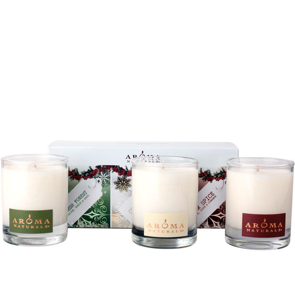 Holiday - Soy Glass Votive 3-Pack Gift Set